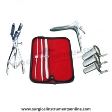 Hegar uterine dilator 3 pieces set,3-4, 7-8, 15-16, mathieu speculum, grave large, collin 3pcs